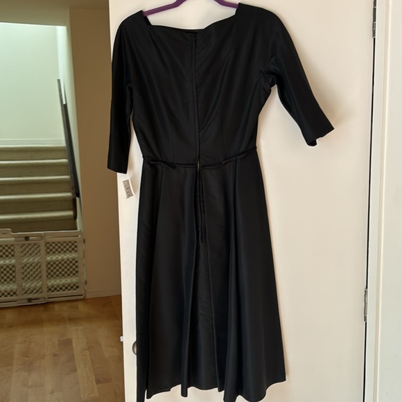 Vintage 1955 Leslie Fay original Audrey Hepburn classic cocktail dress S - Picture 2 of 11